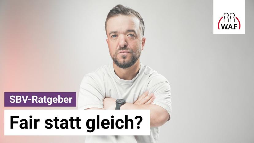 Gleichbehandlung ist noch keine Gerechtigkeit: die Rolle der SBV