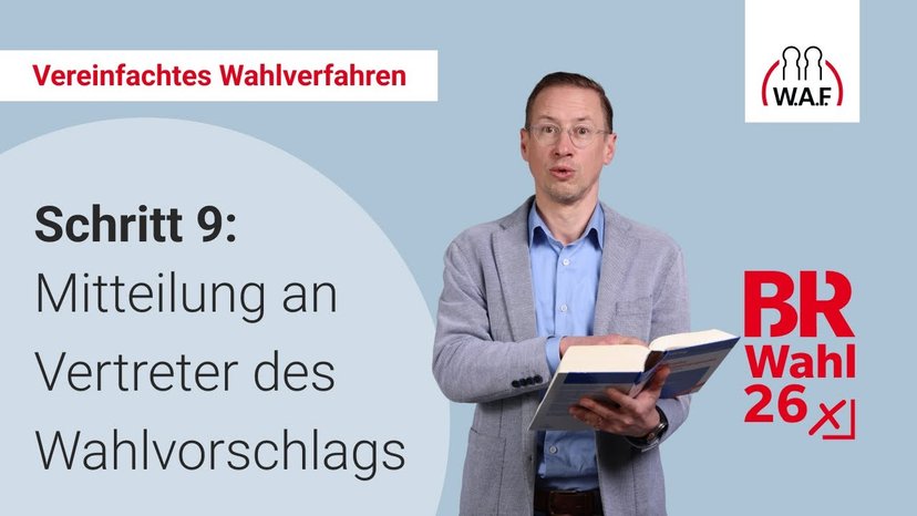 9. Schritt: Mitteilung zur Gültigkeit der Wahlvorschläge