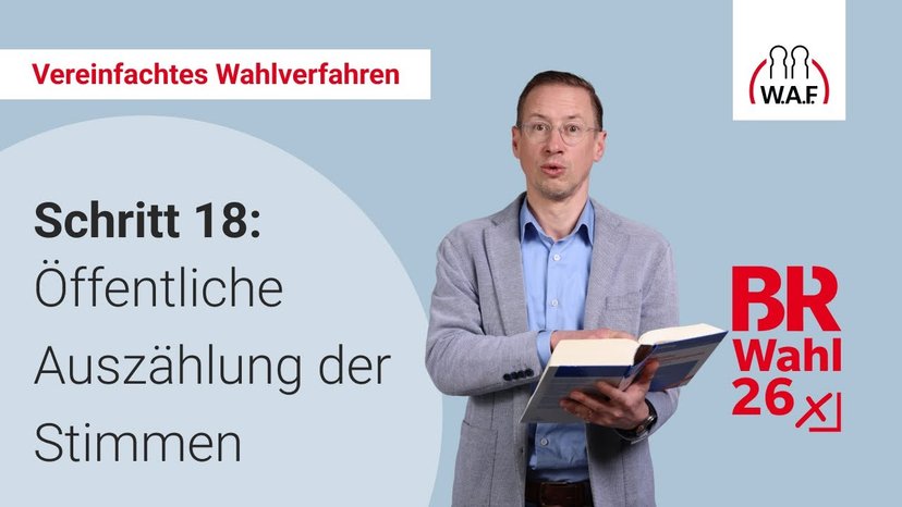 18. Schritt: Öffentliche Auszählung der Stimmen