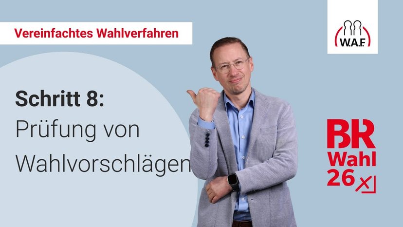 8. Schritt: Prüfung von Wahlvorschlägen