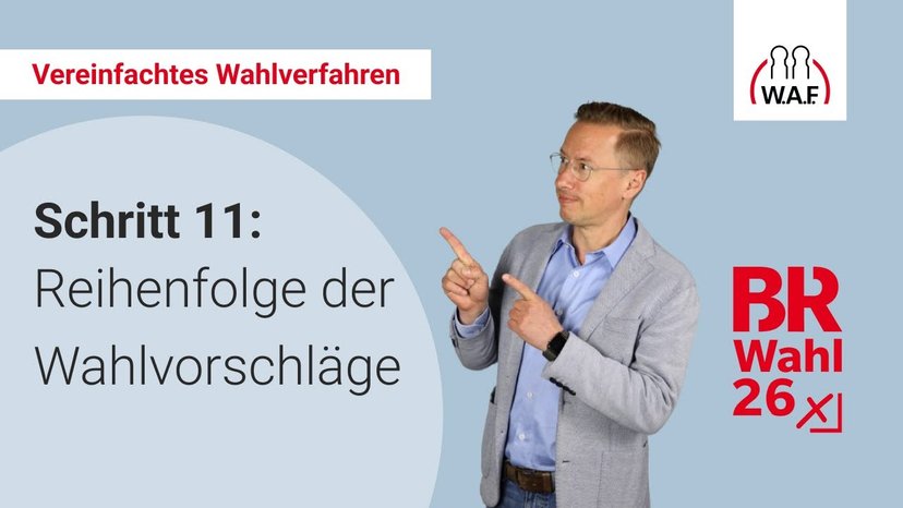 11. Schritt: Reihenfolge der Wahlvorschläge