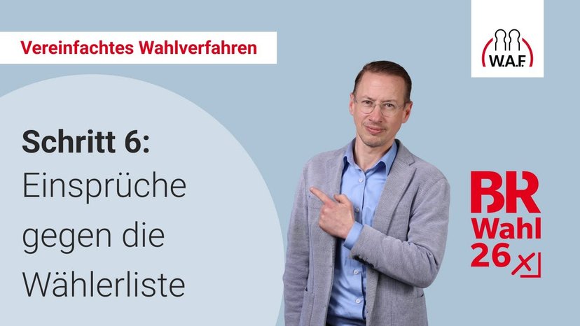 6. Schritt: Einsprüche gegen die Wählerliste