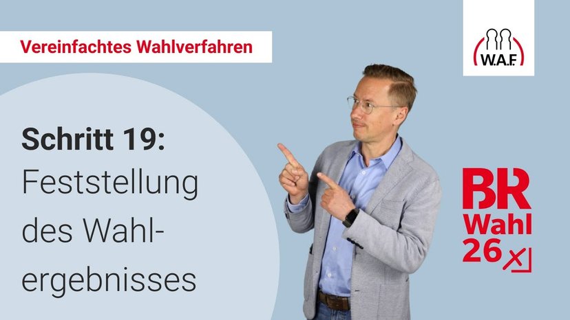 19. Schritt: Feststellung des Wahlergebnisses