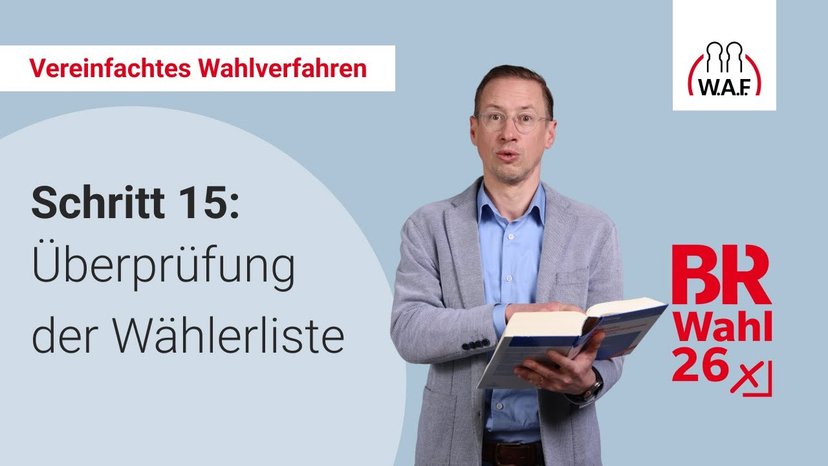 15. Schritt: Überprüfung der Wählerliste