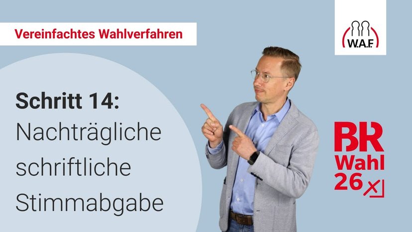 14. Schritt: Nachträgliche schriftliche Stimmabgabe
