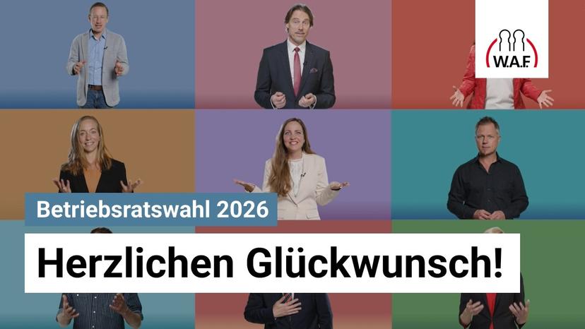Herzlichen Glückwunsch zur Wahl in den Betriebsrat