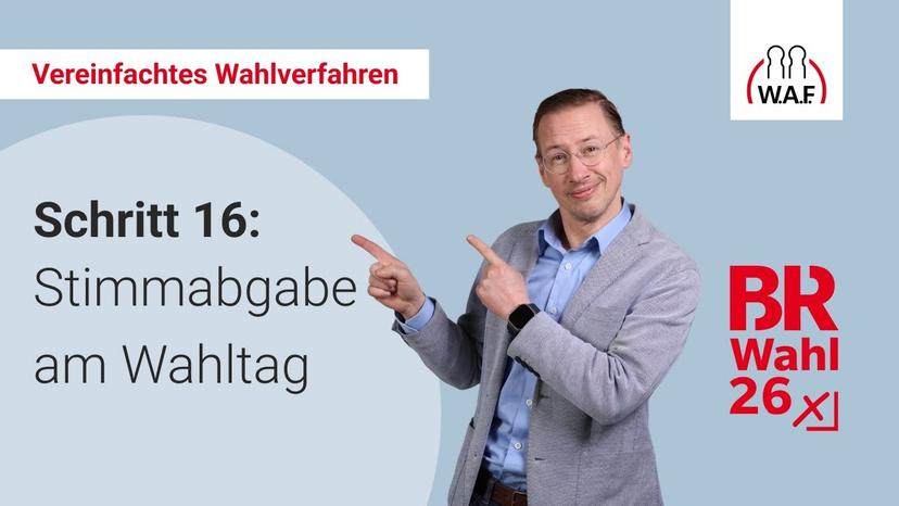 16. Schritt: Stimmabgabe am Wahltag