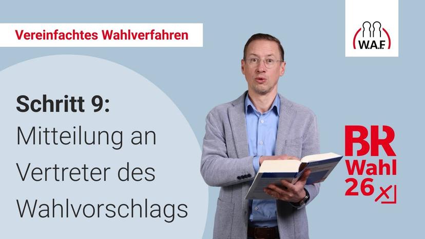 9. Schritt: Mitteilung zur Gültigkeit der Wahlvorschläge