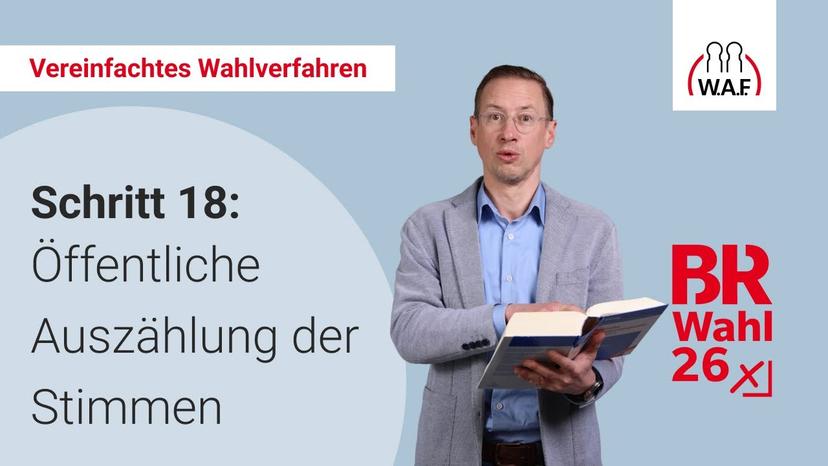 18. Schritt: Öffentliche Auszählung der Stimmen