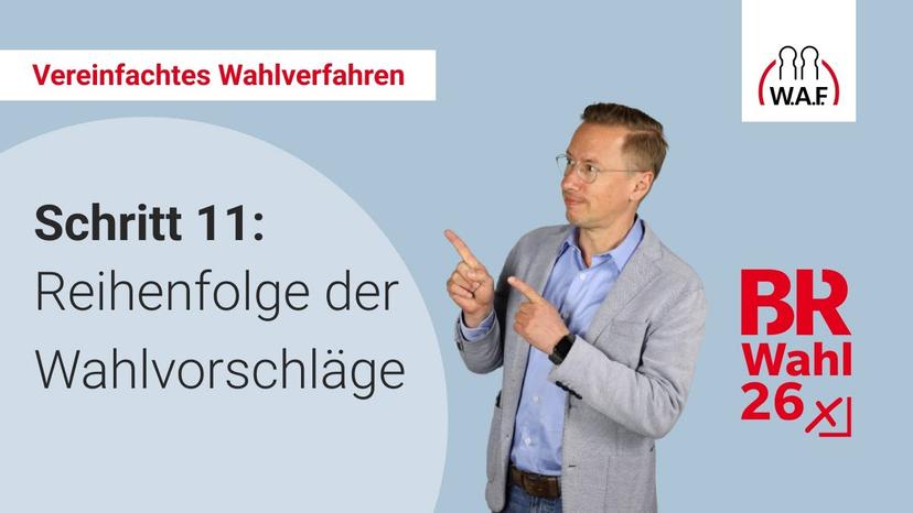 11. Schritt: Reihenfolge der Wahlvorschläge