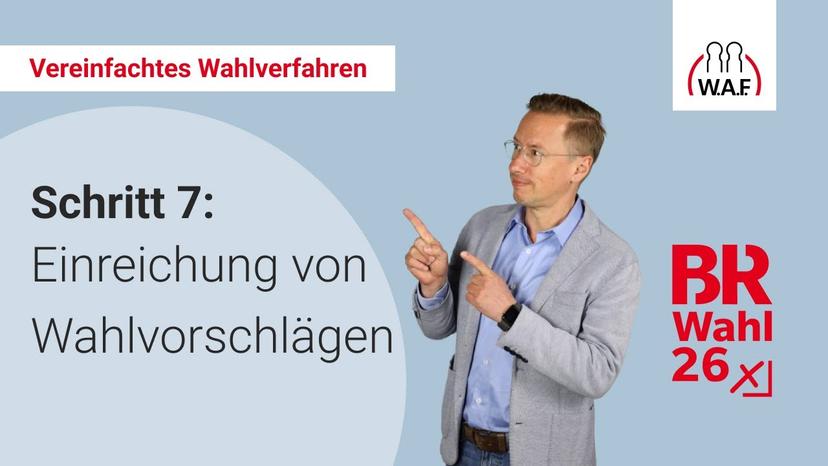 7. Schritt: Einreichung von Wahlvorschlägen