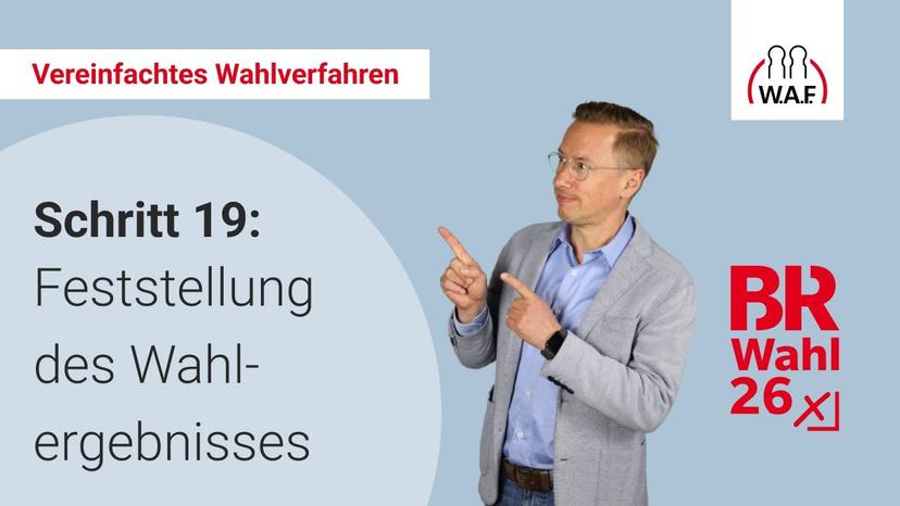 19. Schritt: Feststellung des Wahlergebnisses