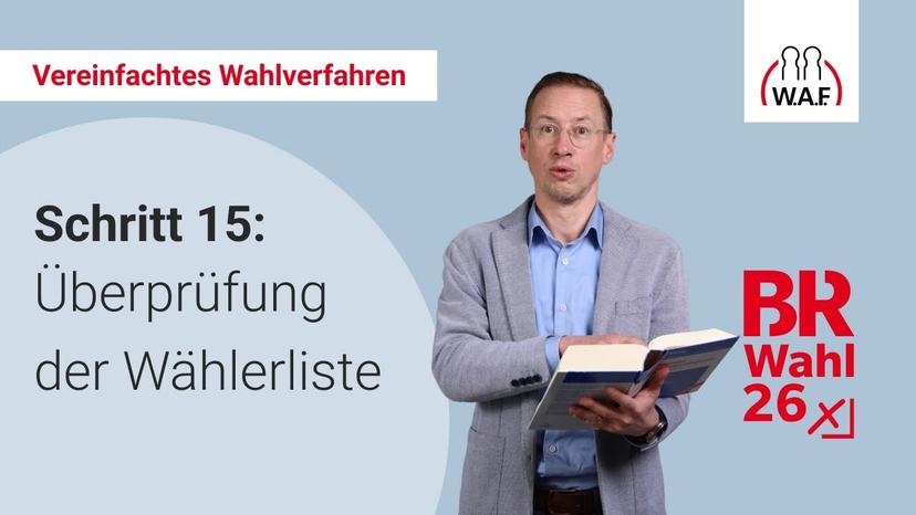 15. Schritt: Überprüfung der Wählerliste